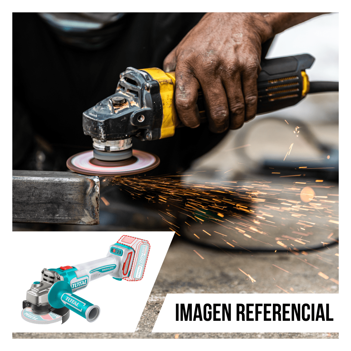 Combo amoladora angular + amoladora recta 20v Total6