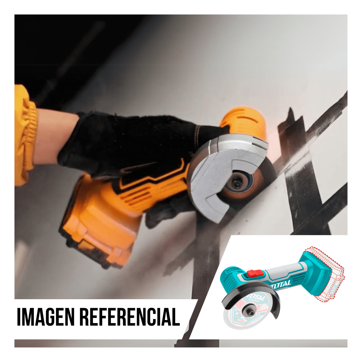 Combo amoladora angular + amoladora recta 20v Total7