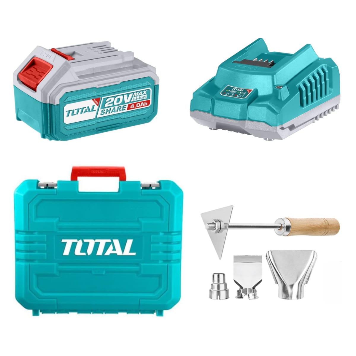 Combo pistola de calor 20v + pistola de calor 2000w Total5