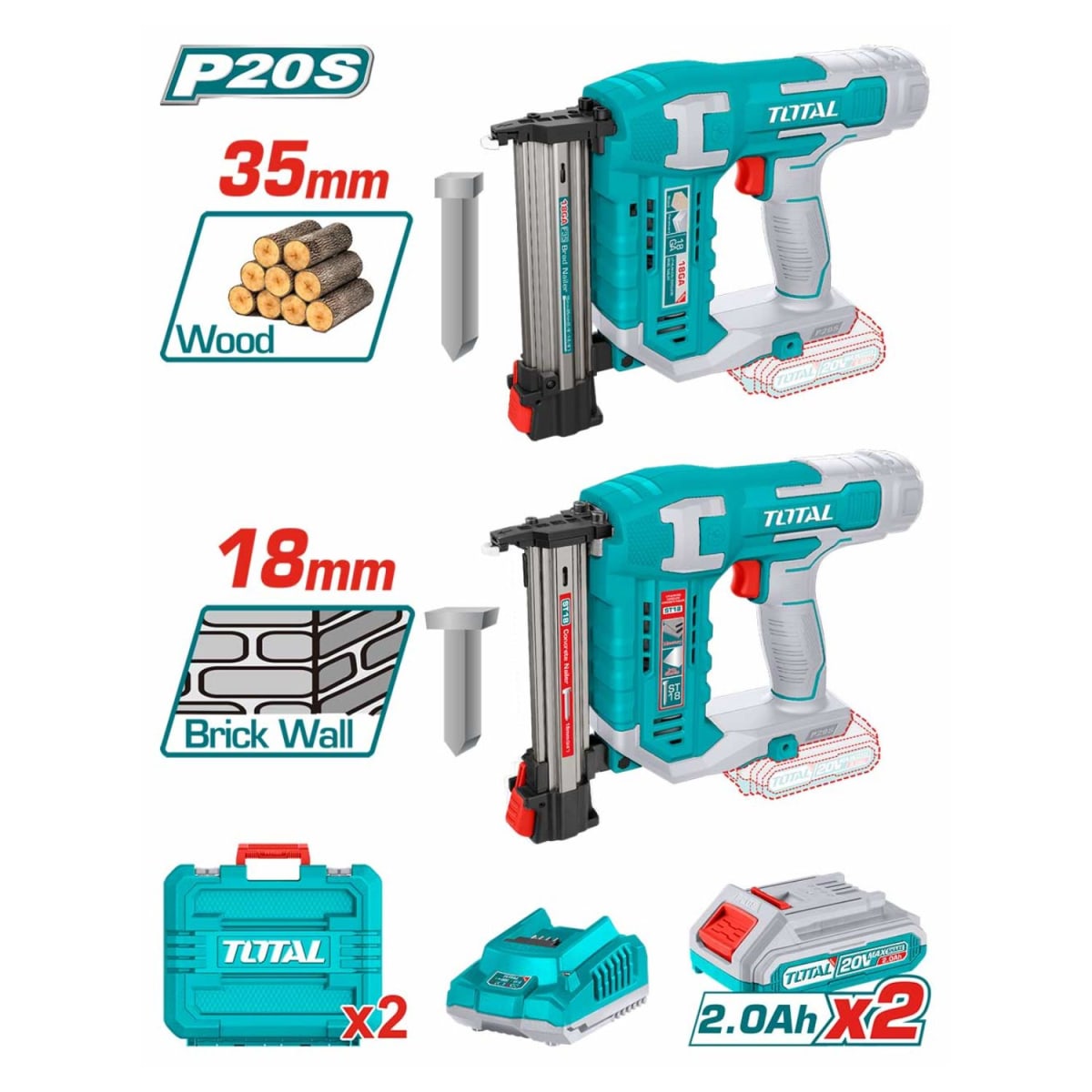 Combo Clavadora de madera y concreto industrial Total4