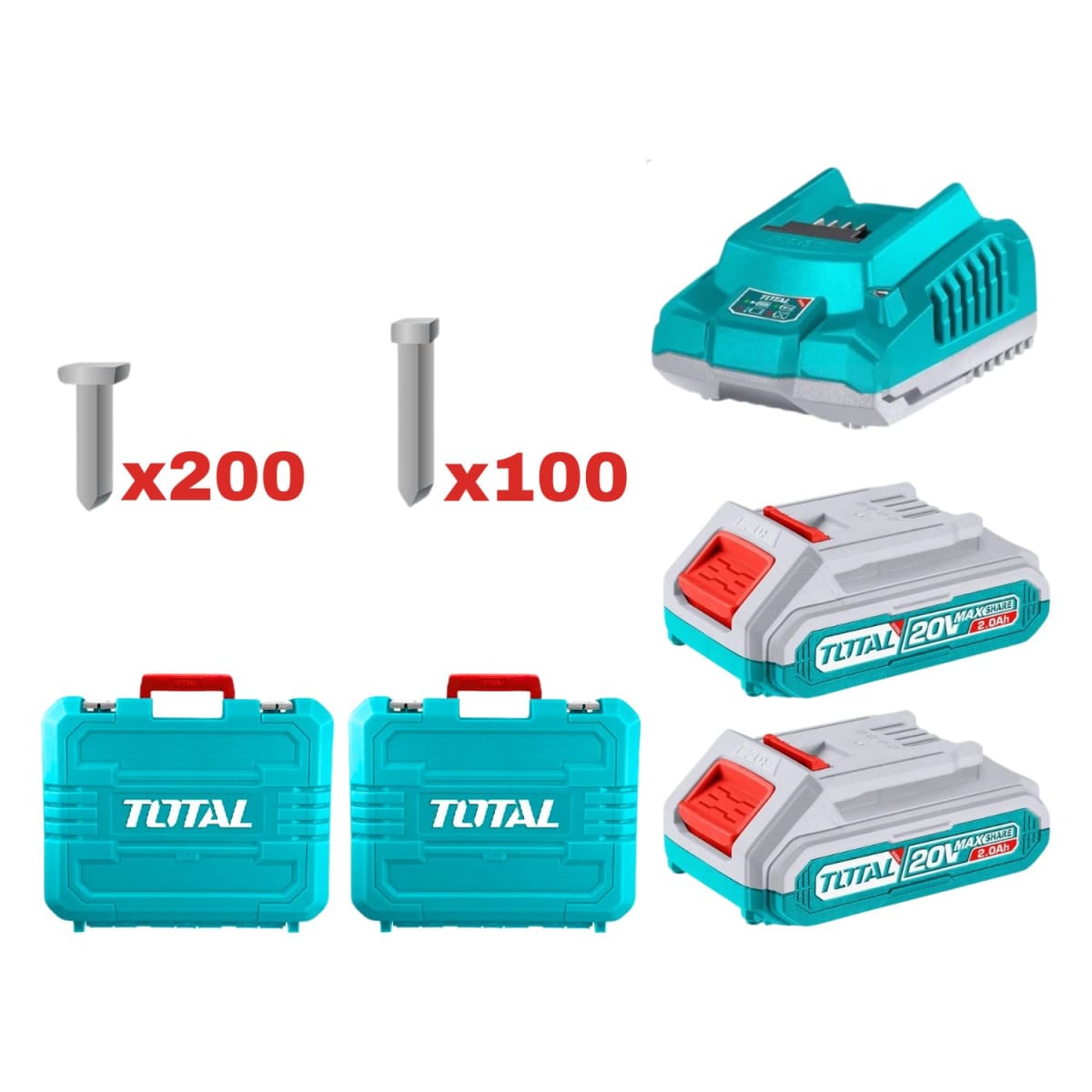 Combo Clavadora de madera y concreto industrial Total7