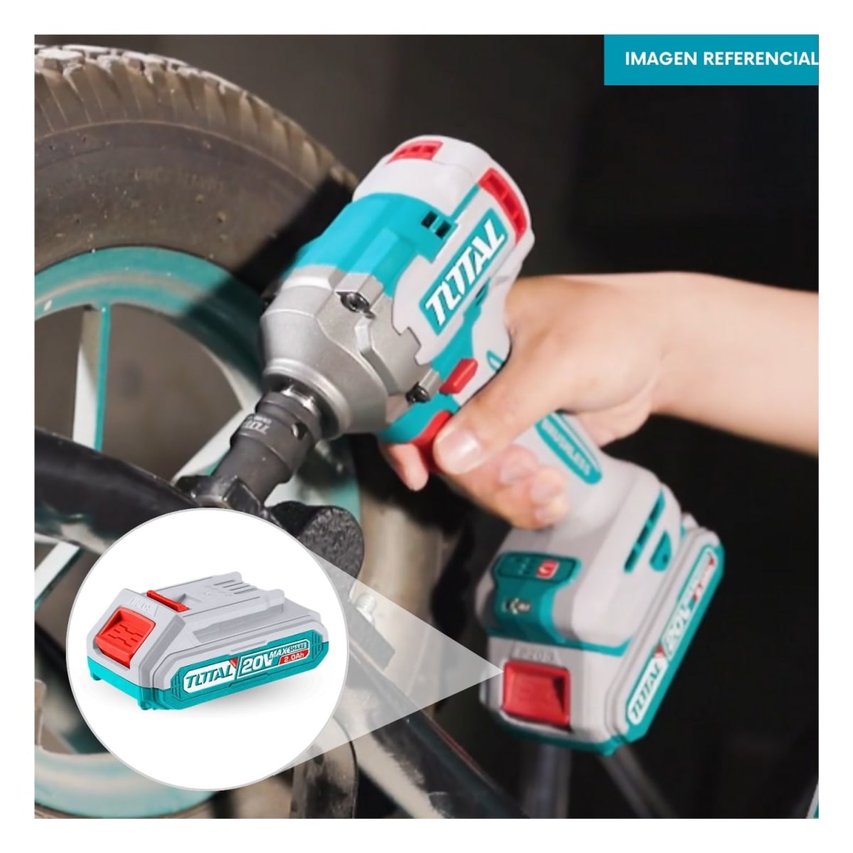 Set de 3 baterías inalámbricas 2.0Ah 20V Total4