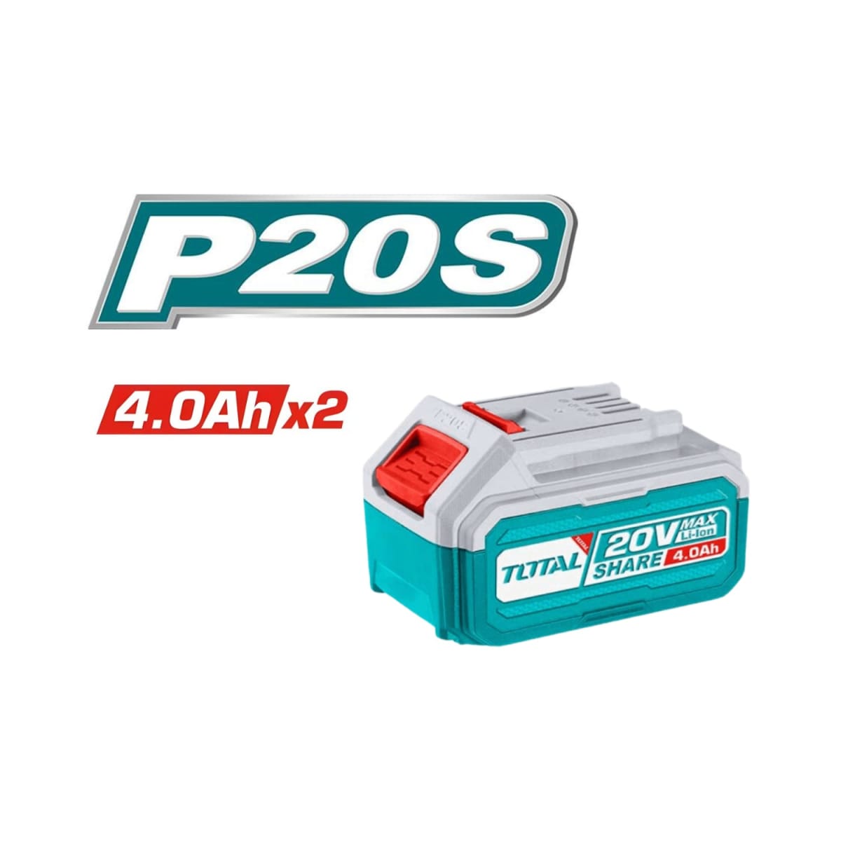 Pack de 2 baterías 4ah industrial Total2