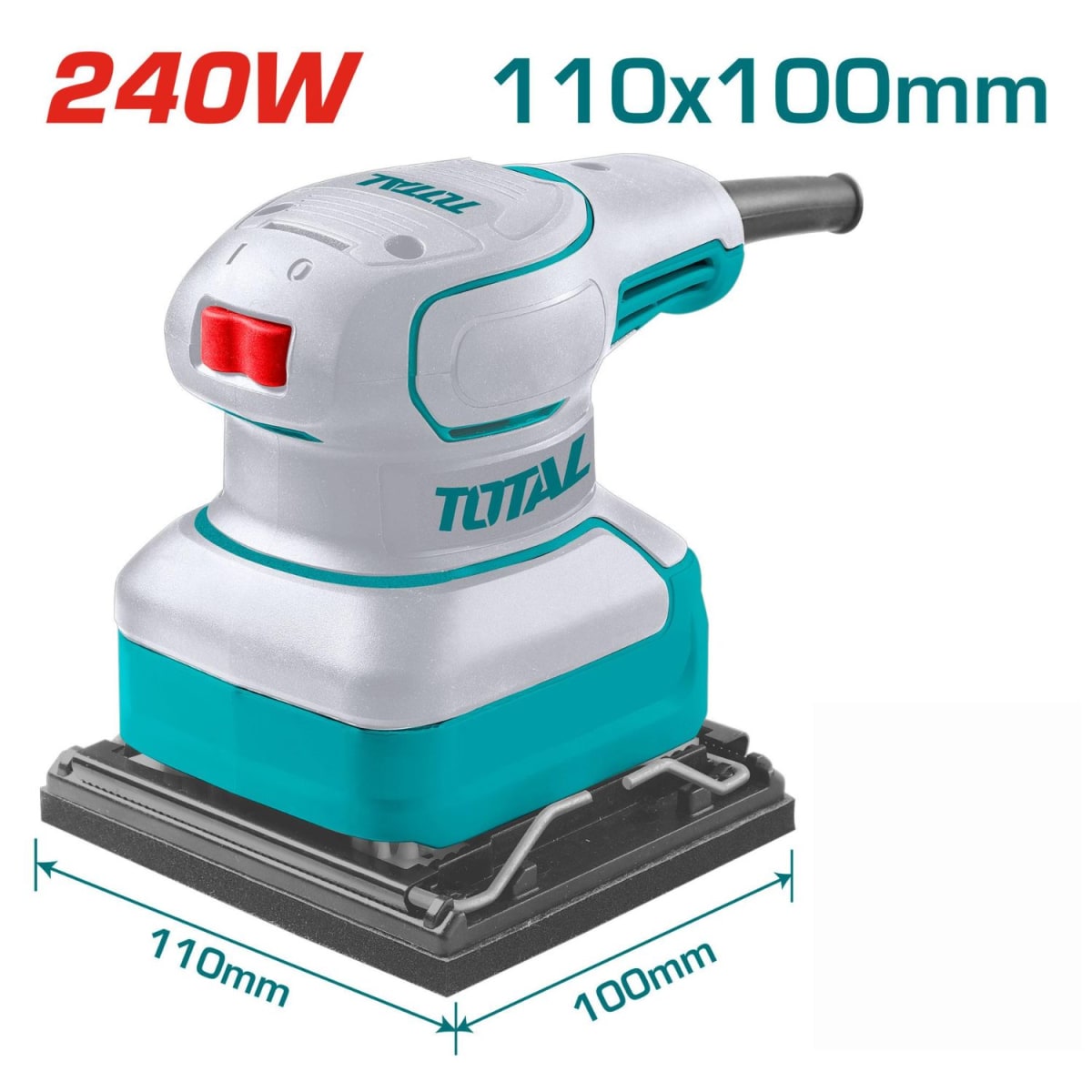 Lijadora orbital 20v + lijadora orbital 240w Industrial Total4