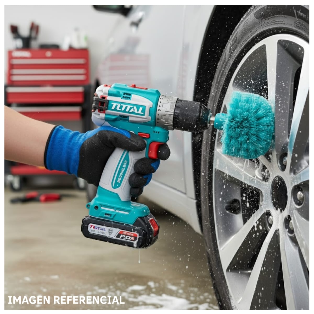 Combo Taladro Atornillador 16v 60Nm + Kit de Limpieza Total5