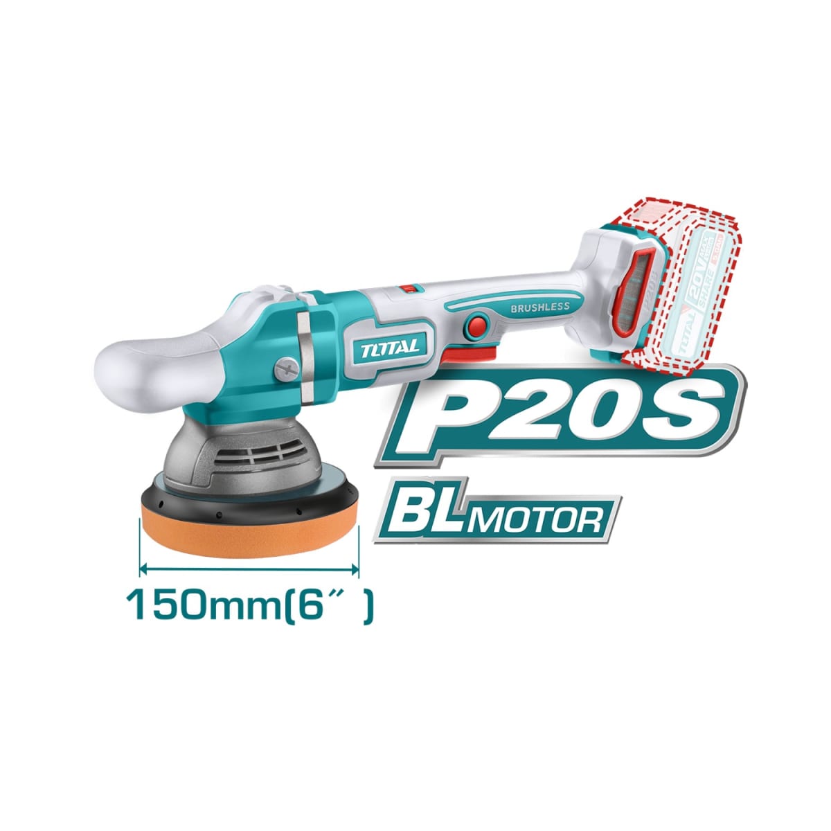 Combo llave de impacto + pistola de calor + pulidora industrial Total5