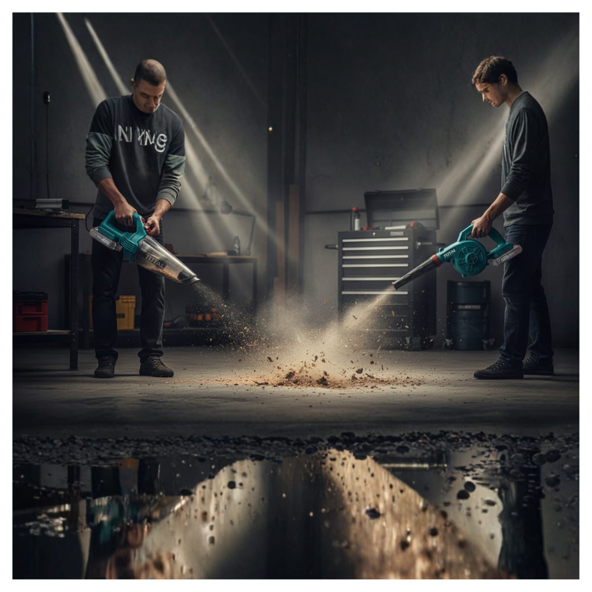 Combo Sopladora + Aspiradora incluye batería y cargador Total5