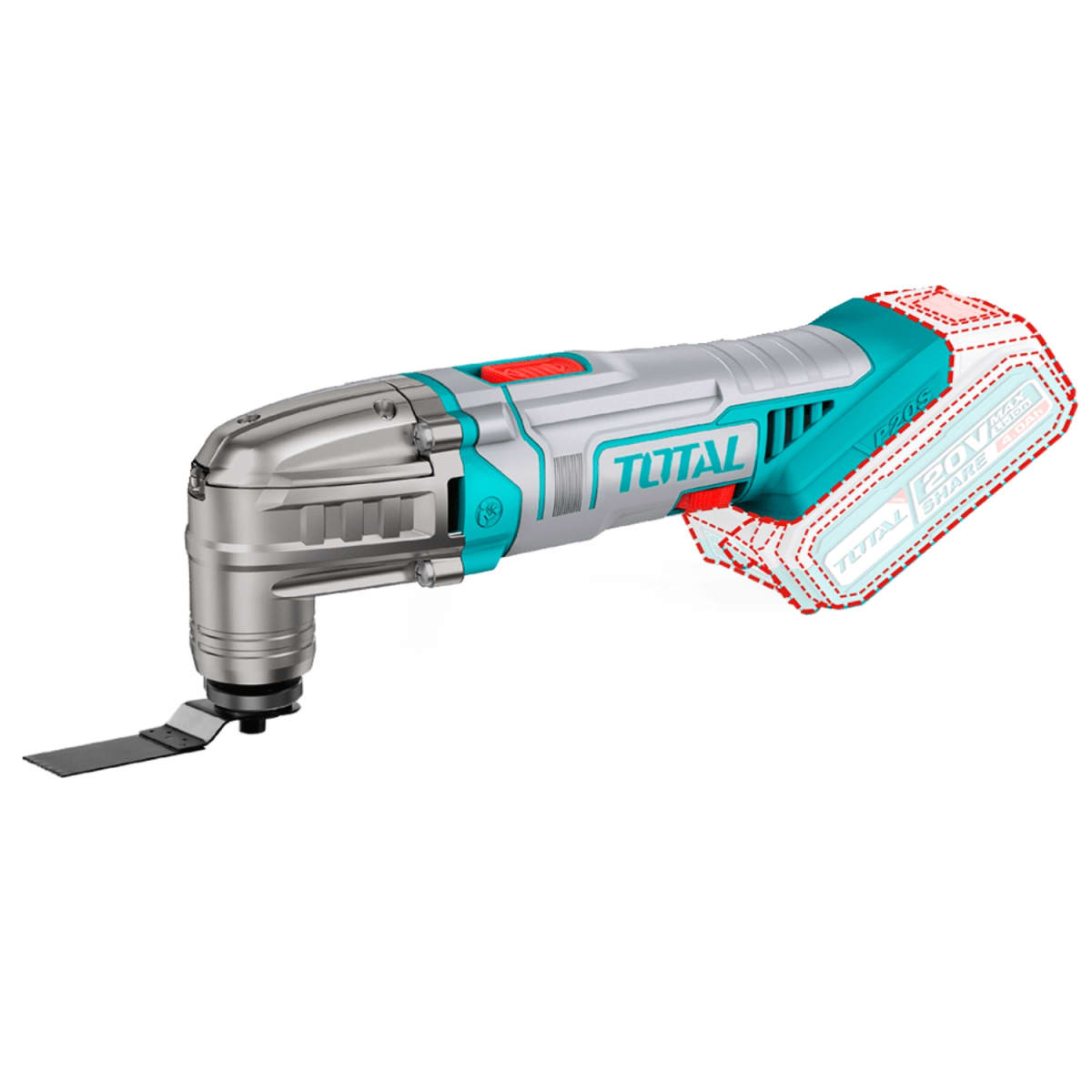 Combo 4 en 1 Taladro 66nm + Llave de Impacto 500nm + Sierra Circular + H.Multi 20V Total5