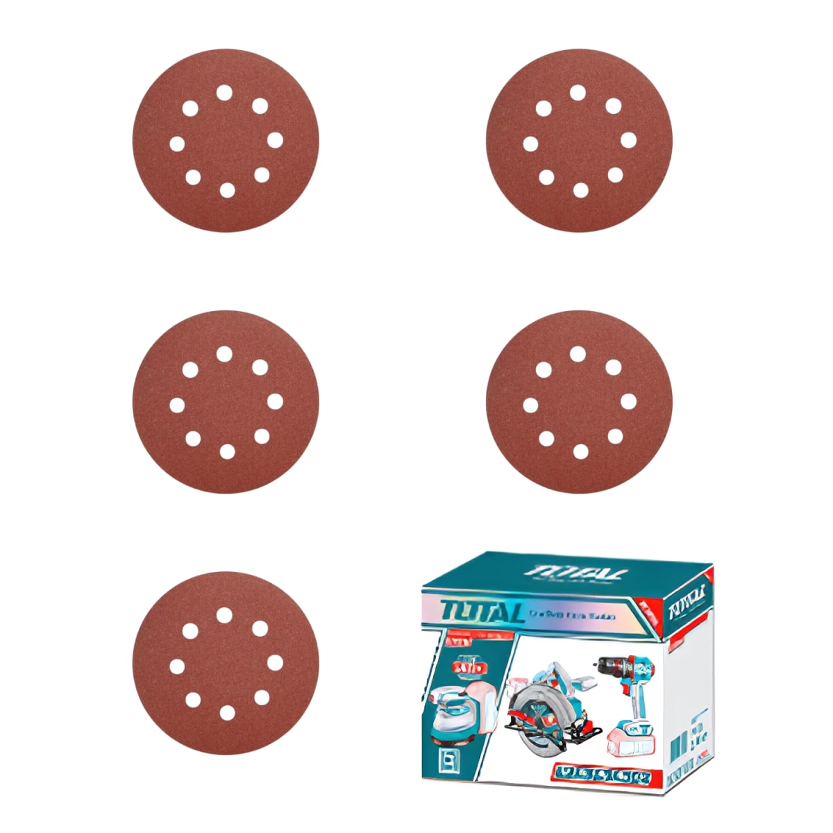 Combo Taladro 76Nm + Lijadora Orbital 5''+ Sierra Circular 7-1/4 20v Total6