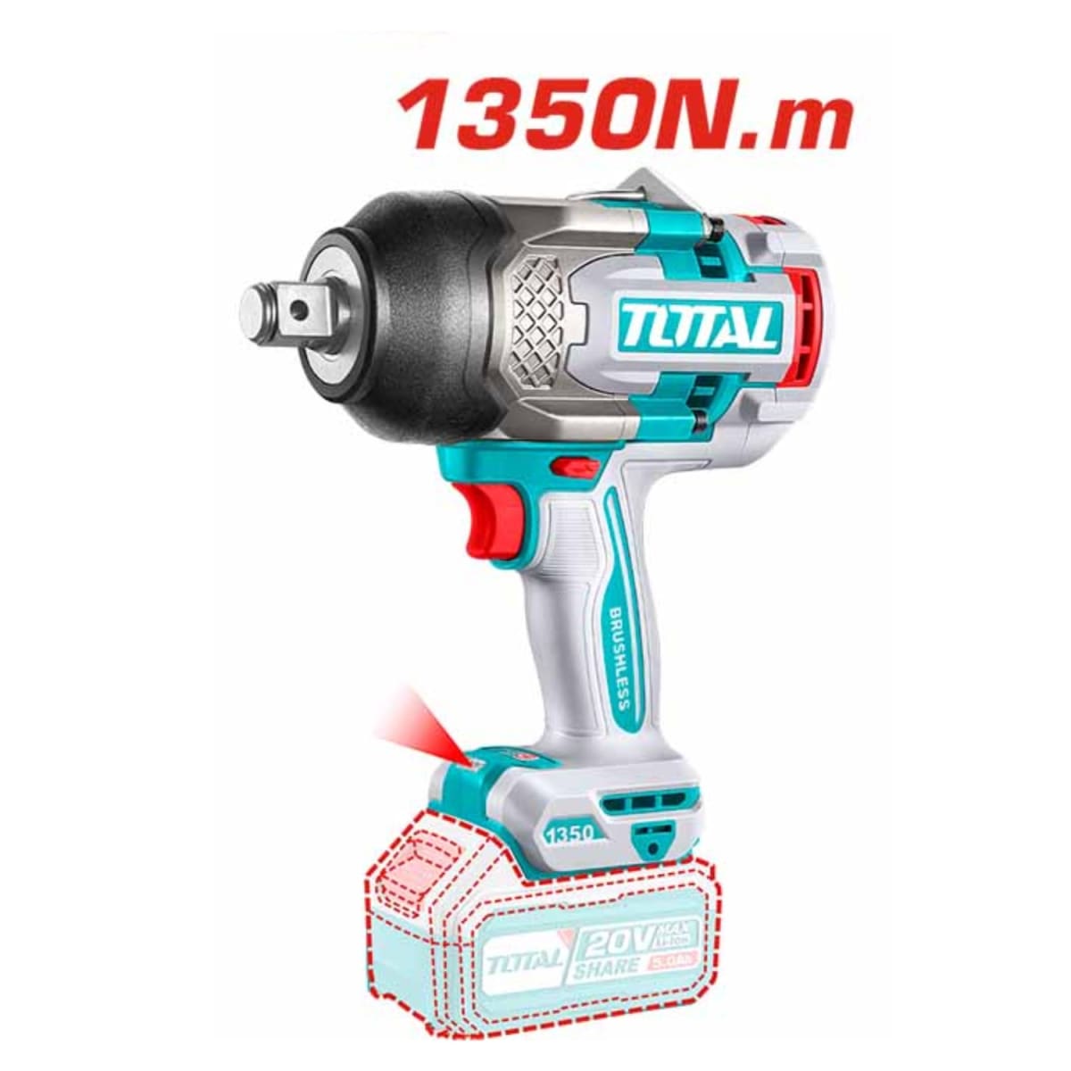 Mega Combo PRO Taladro 96N.m. + Rotomartillo + Llave de Impacto 3/4