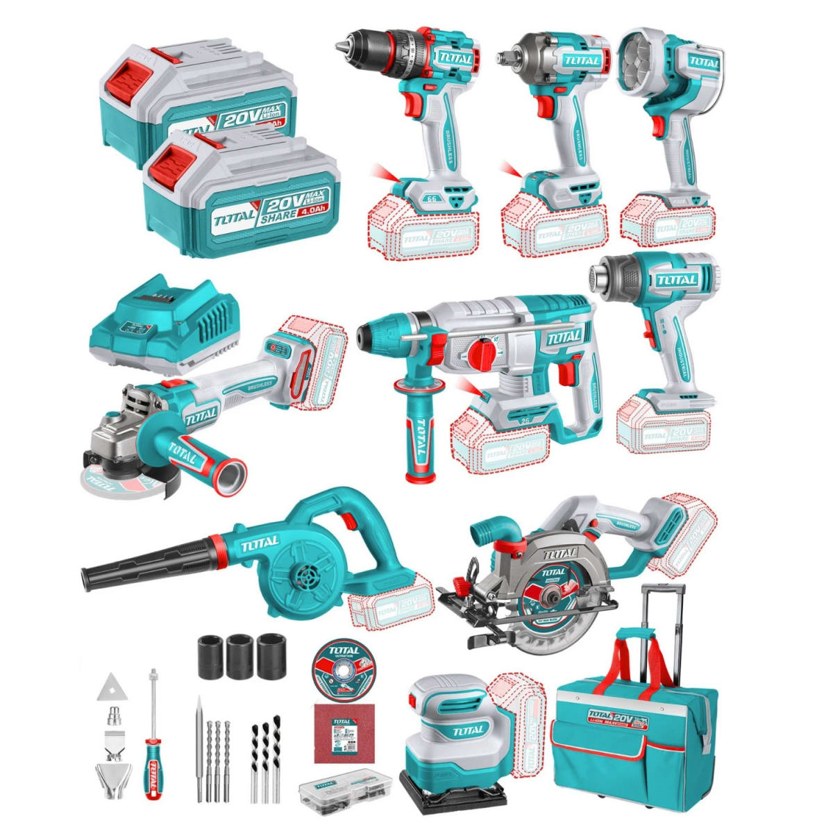 MEGA COMBO 11 en 1 + 151 AccesoriosTotal3