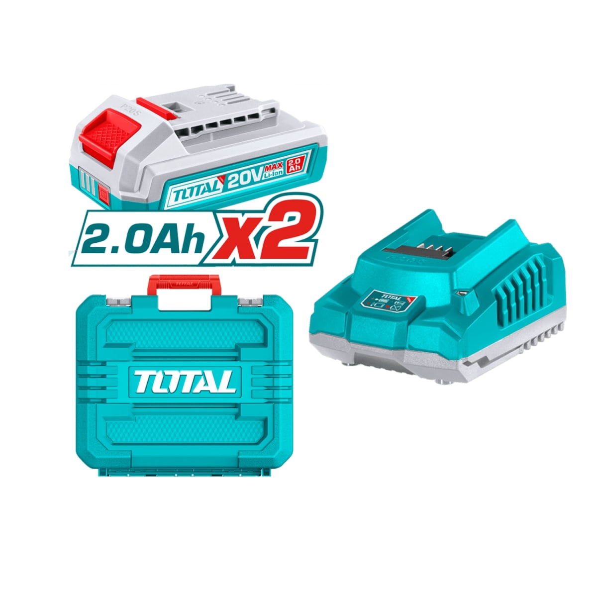 Atornillador de Impacto 285nm + Accesorios 13pcs Total4