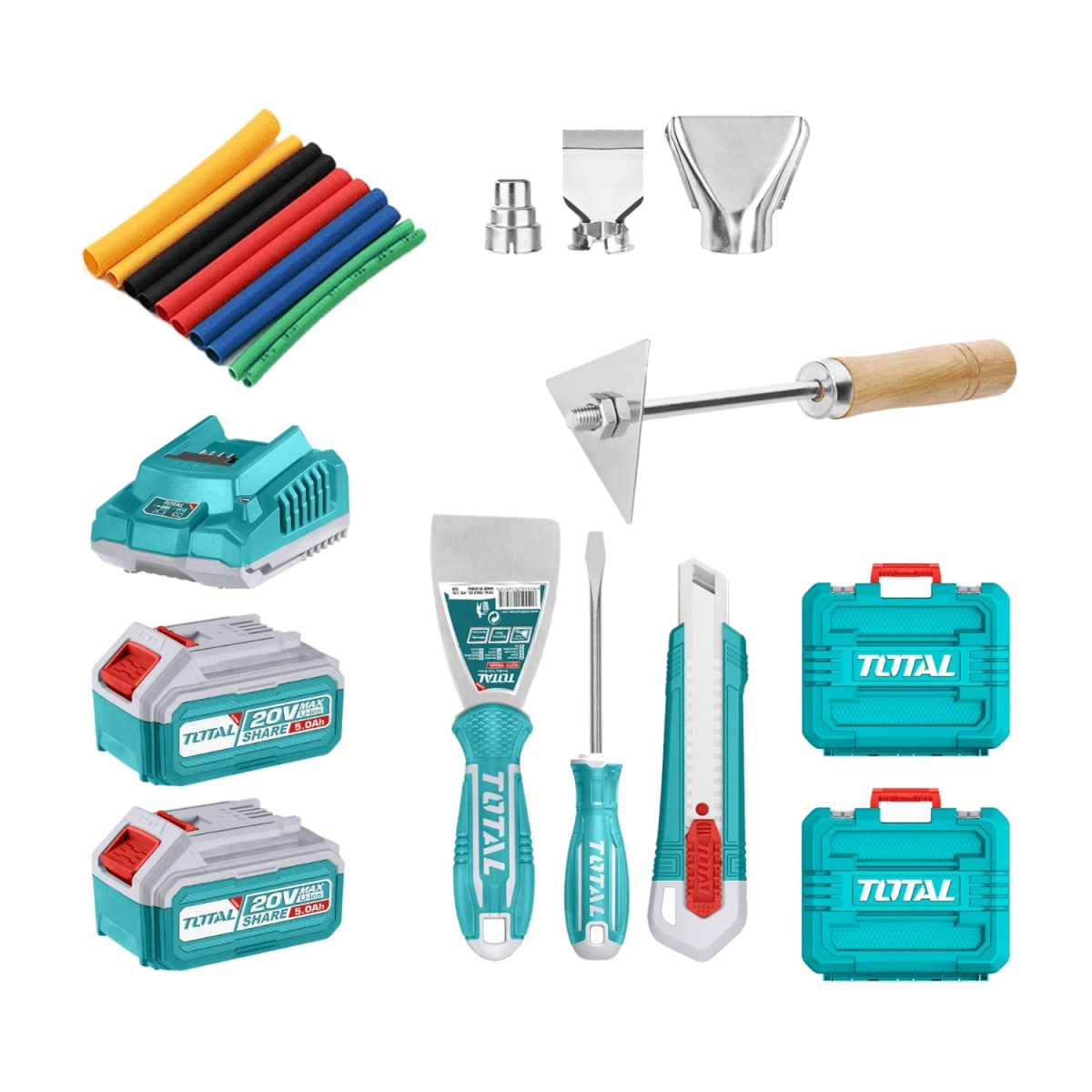 Combo de Pistola de calor digital + Pistola de calor 20v TOTAL3