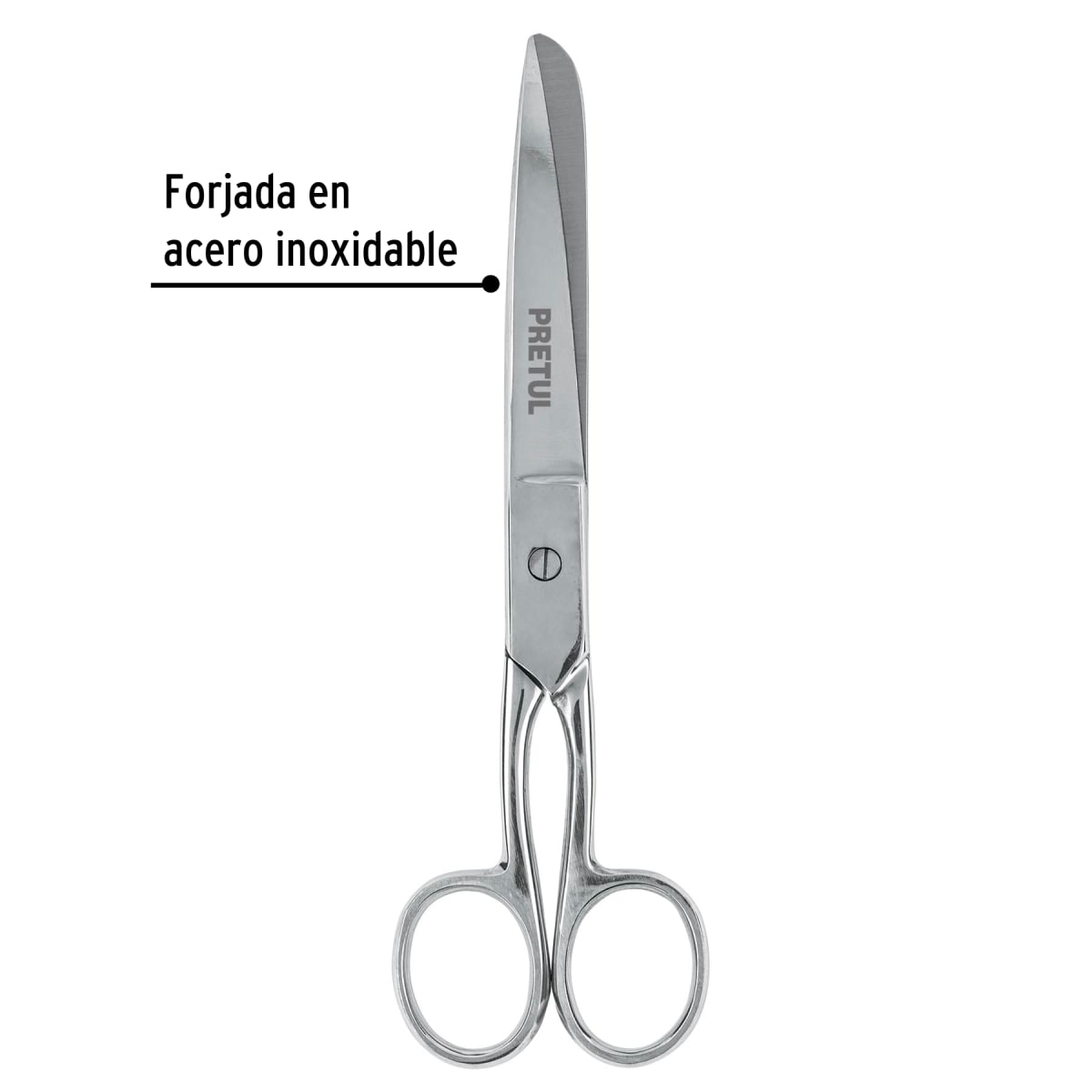 Tijera 7´´ de acero inoxidable para costura, Pretul2