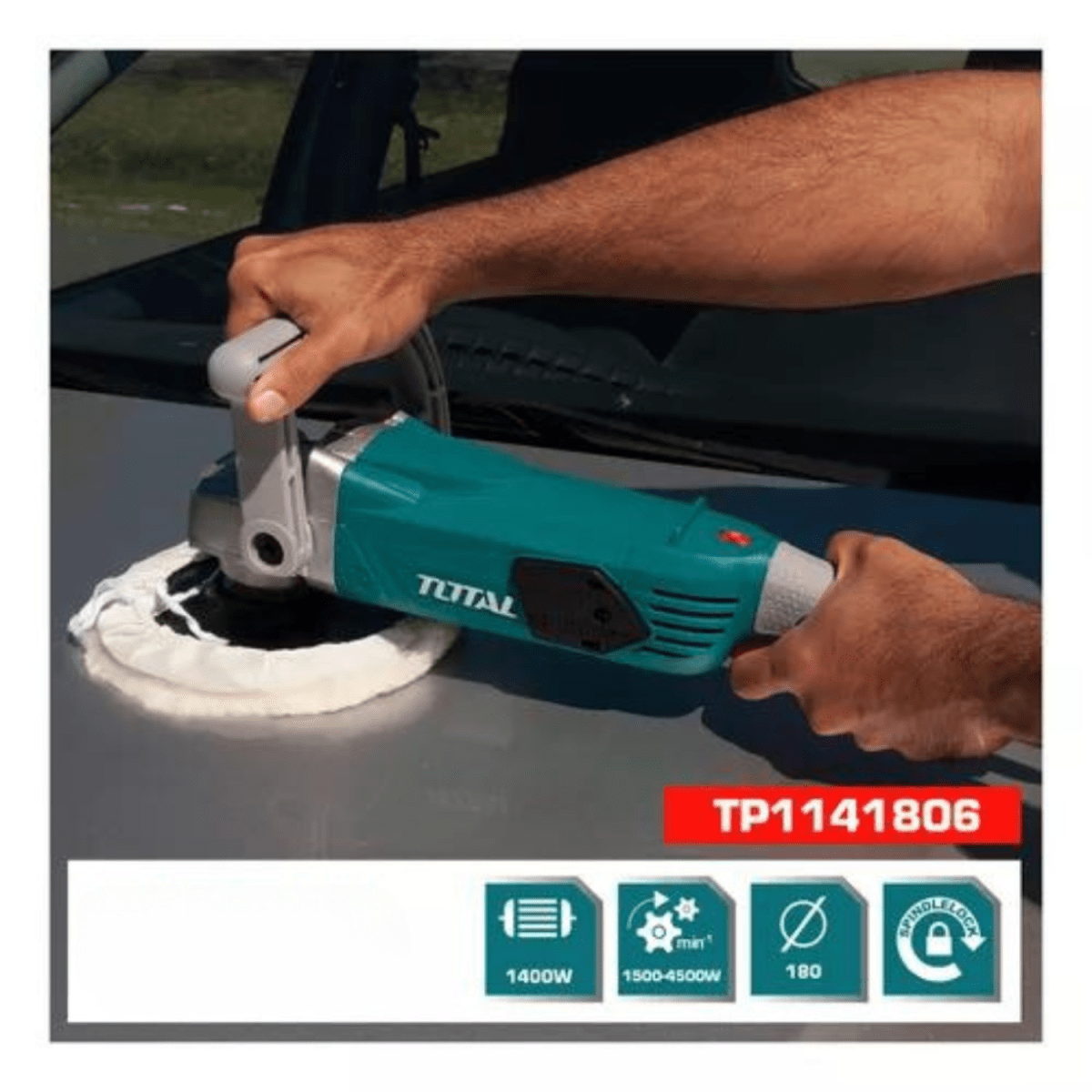 Pulidora angular 1400w 7 velocidades Industrial Total5