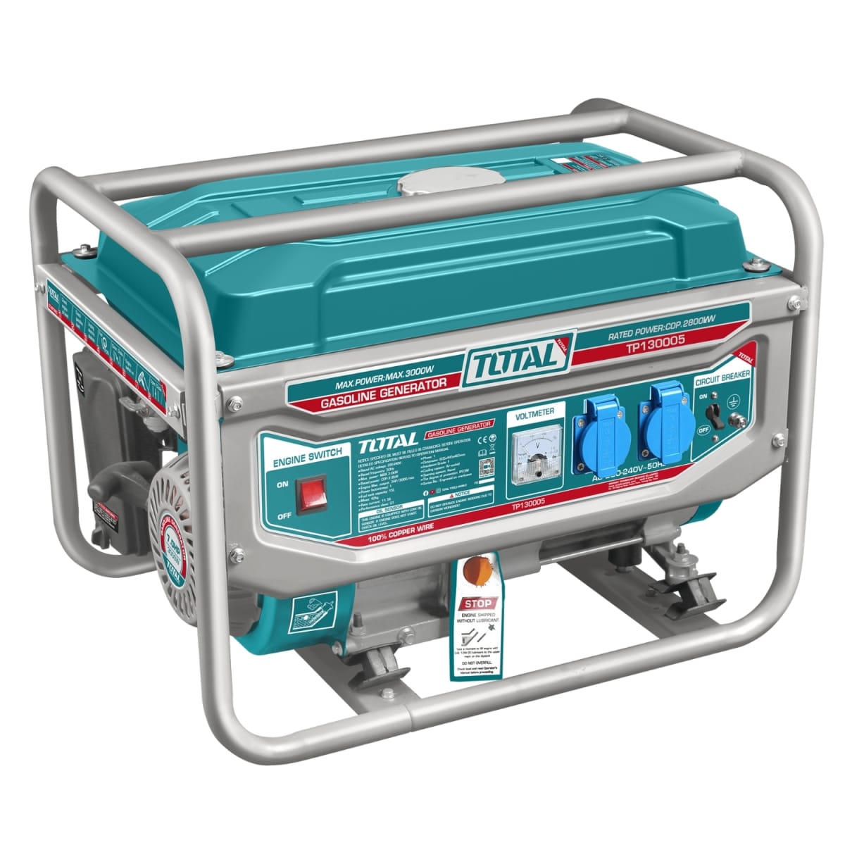 Generador gasolinero 3000w Industrial Total1