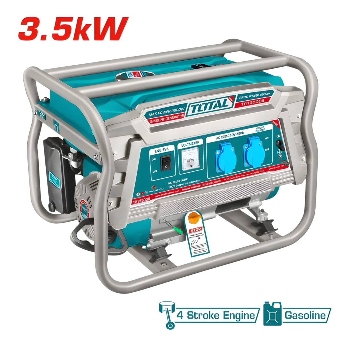 Generador gasolinero 3500w industrial Total3
