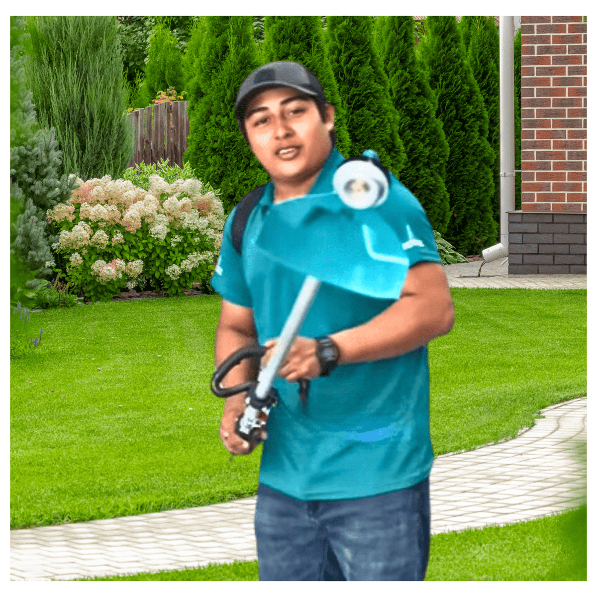 Desmalezadora tipo mochila a gasolina Total5