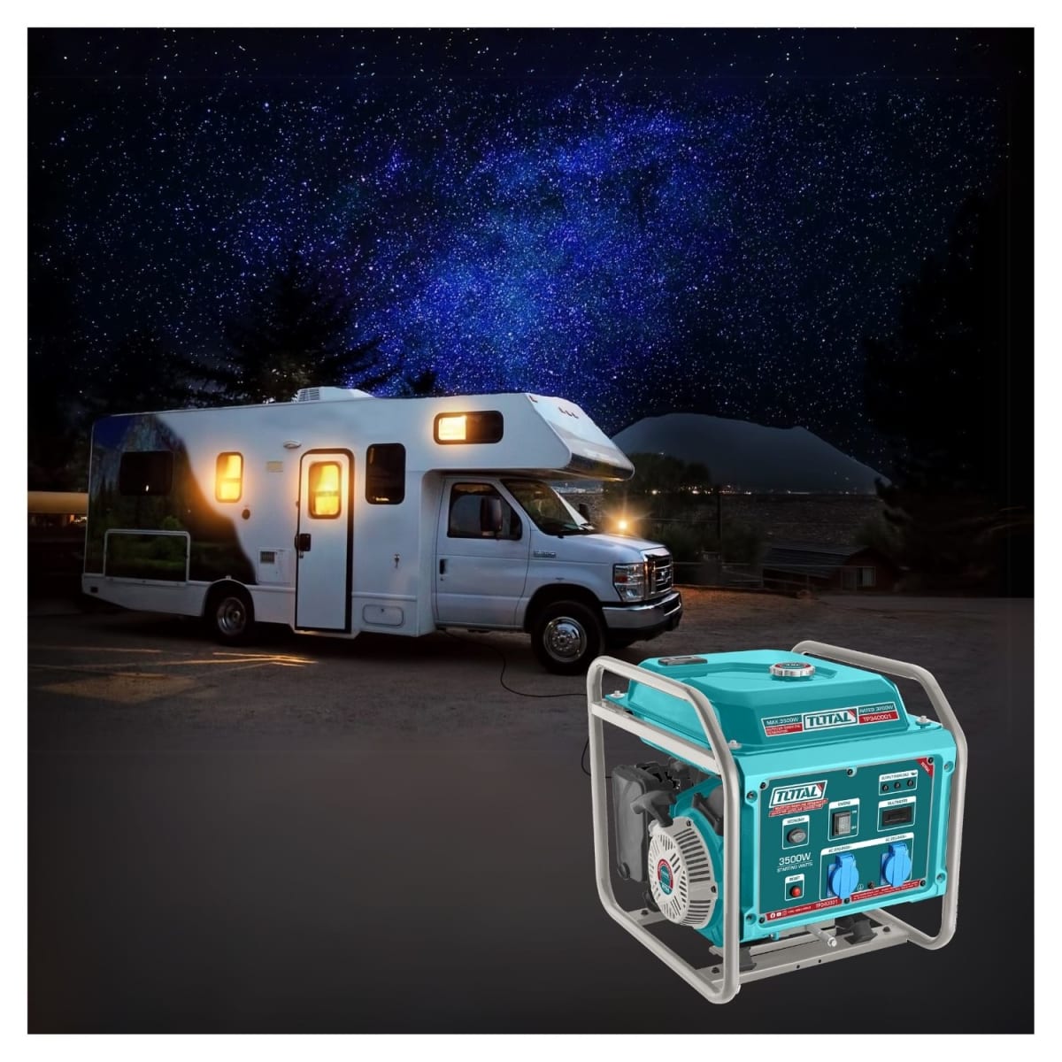 Generador a gasolina 3500w Total4