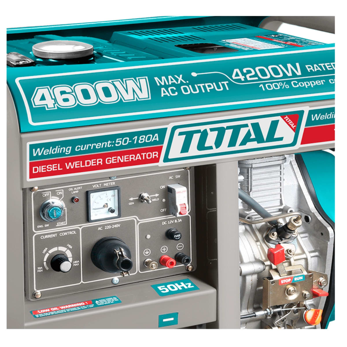 Generador 4600W + Soldadora 180AMP DIESEL Total3