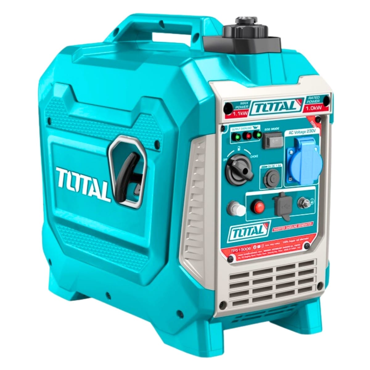 Generador gasolinero silencioso encapsulado 1100w Total1