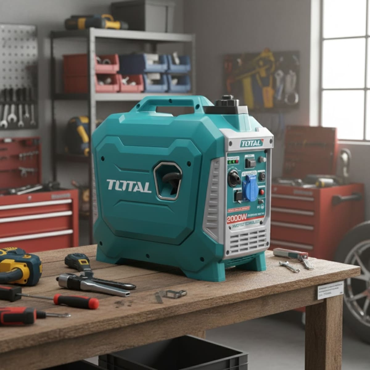 Generador gasolinero silencioso encapsulado 2000w Total6