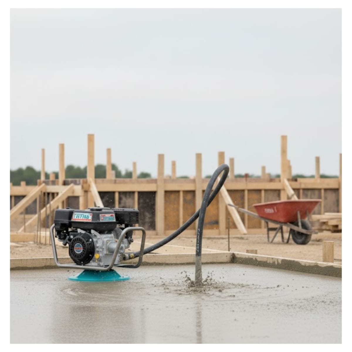 Vibrador de Concreto a Gasolina 4.0kw + Manguera 6M Total7