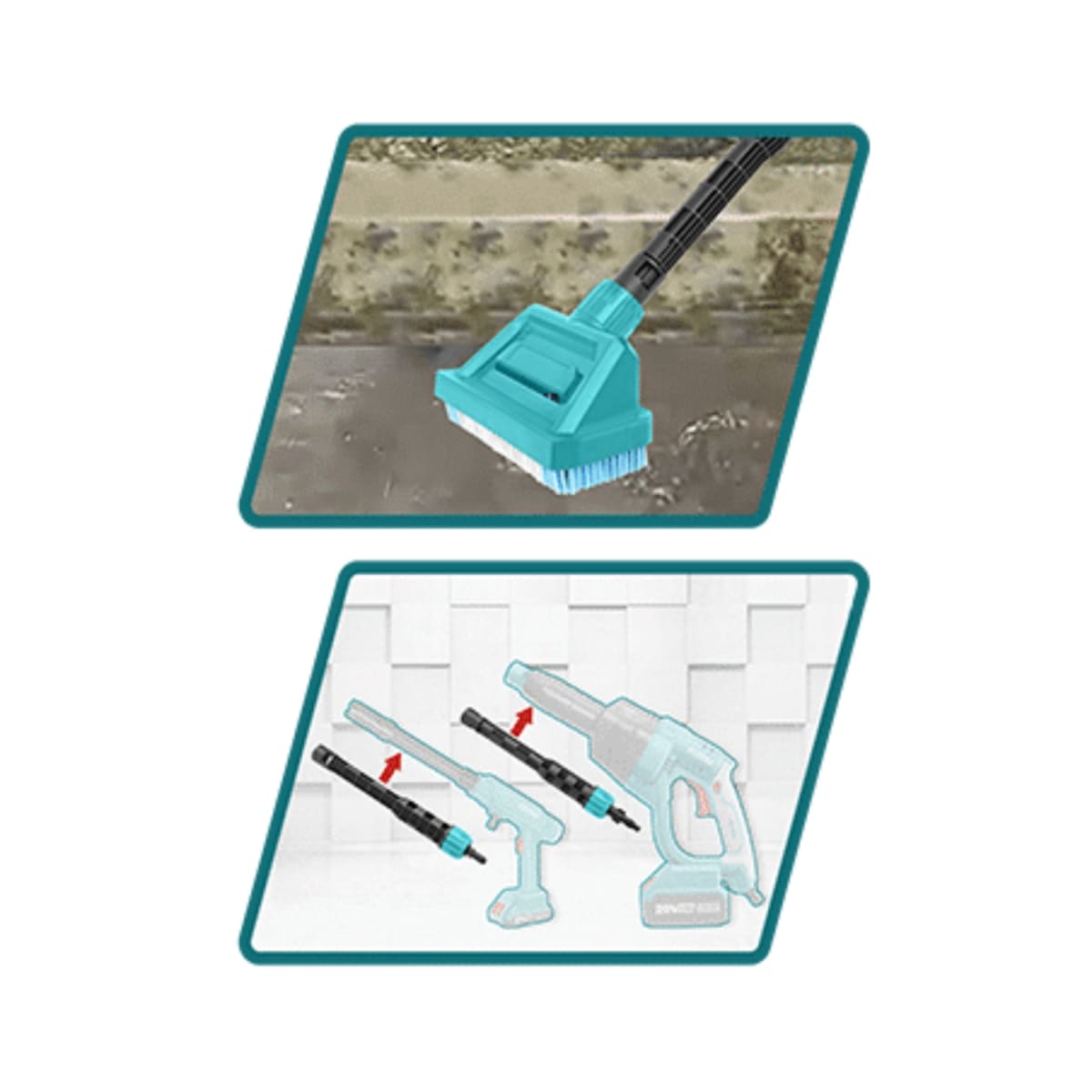 Escobillas para Hidrolavadora 195mm Total3