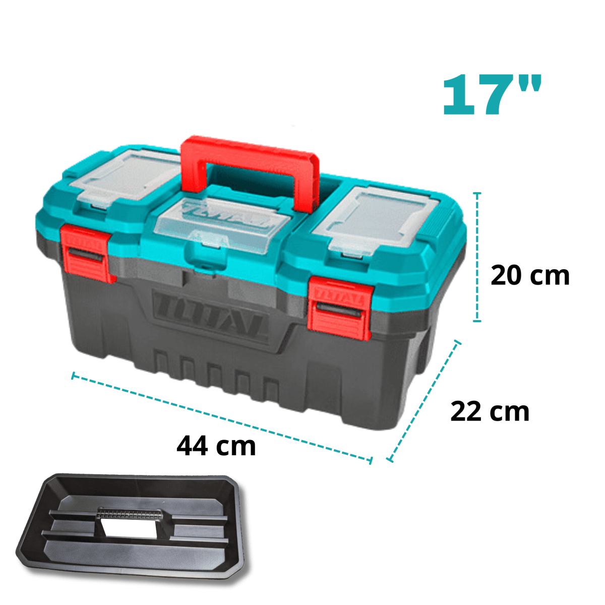 set de caja para herramientas 3 en 1 Total4