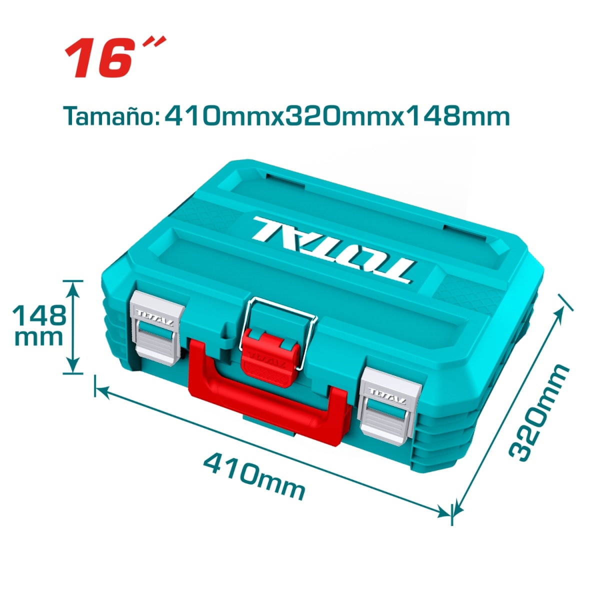 Caja de Herramienta Apilable 16'' Total2