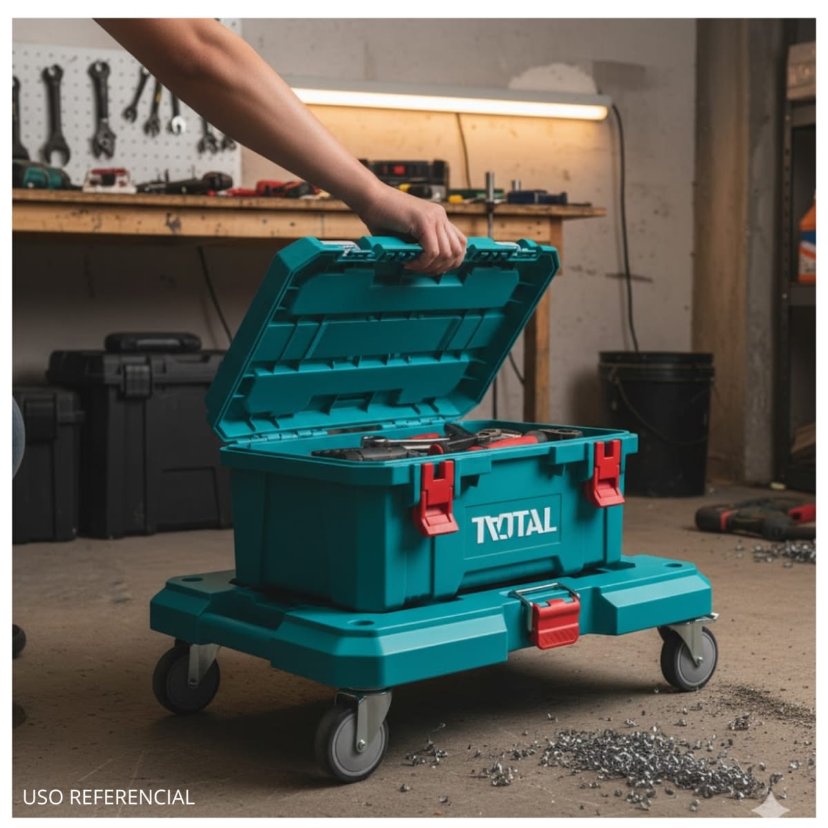 Caja de Herramienta Apilable 16'' Total4