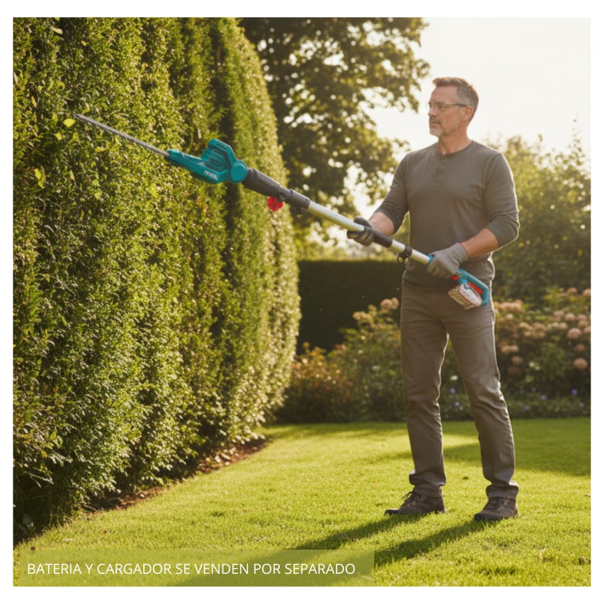 CortaSetos 46cm (solo cabezal) extension 0-40cm 20v Total5