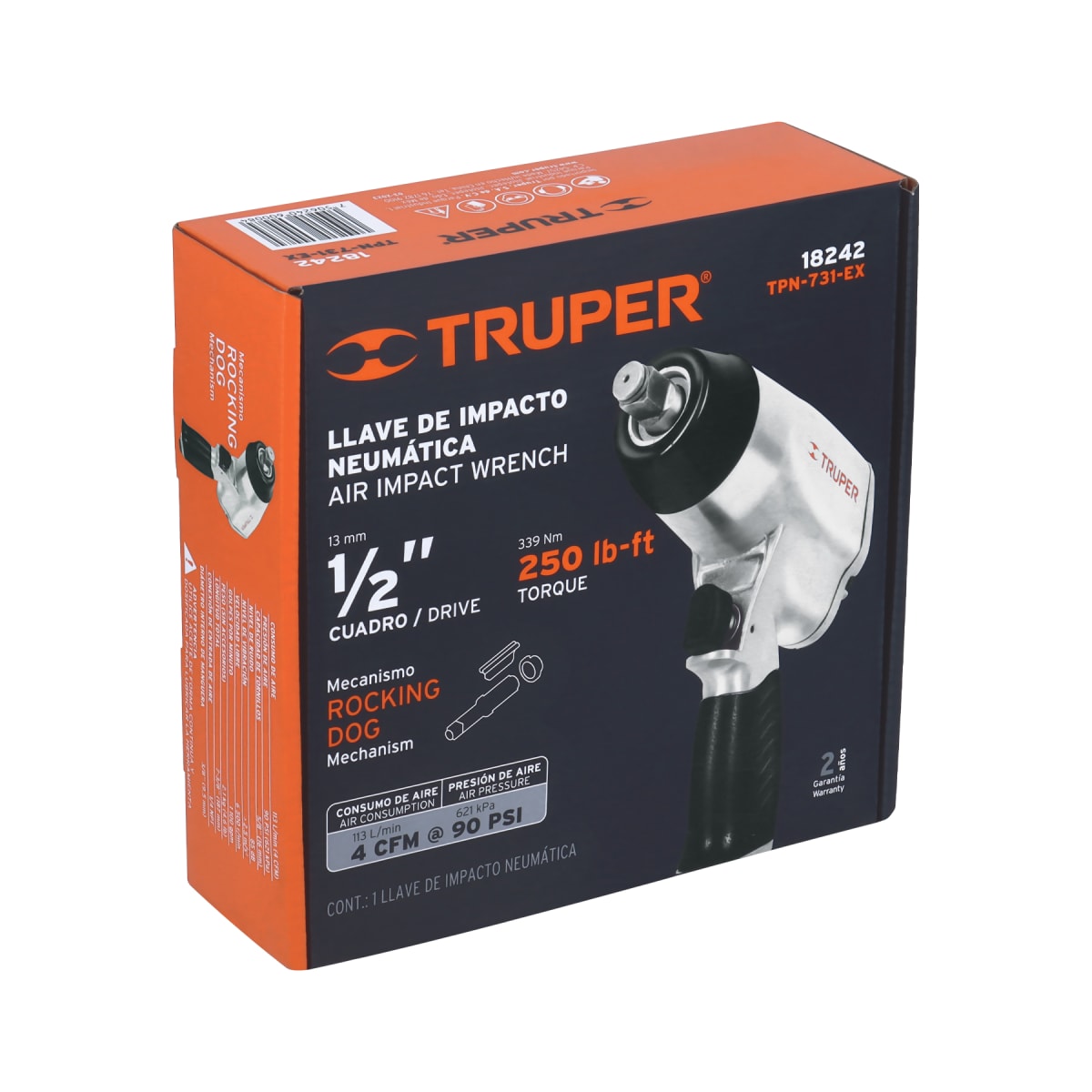 Llave de impacto neumática 1/2'' Truper4