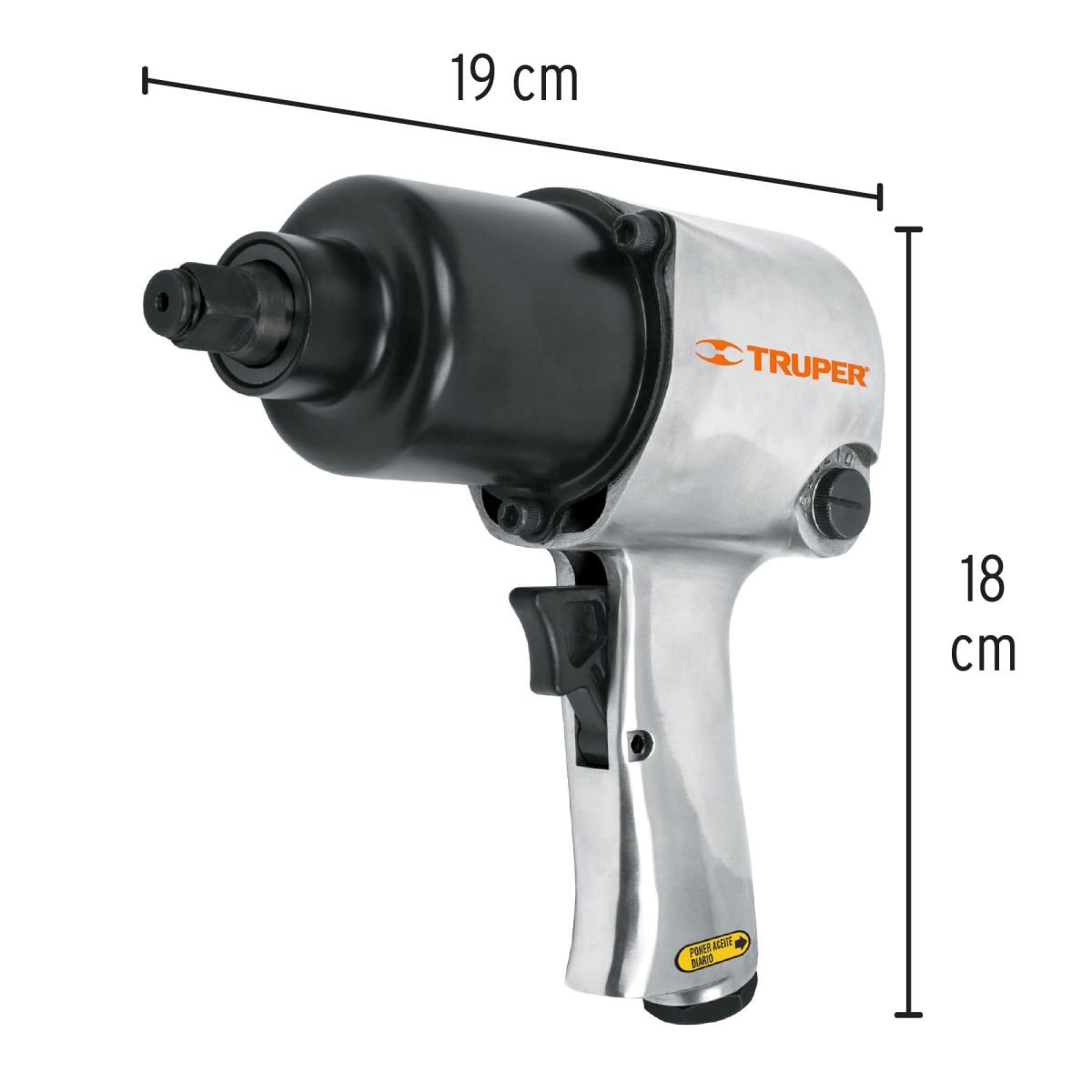 Llave de impacto nehumatica  industrial 1/2