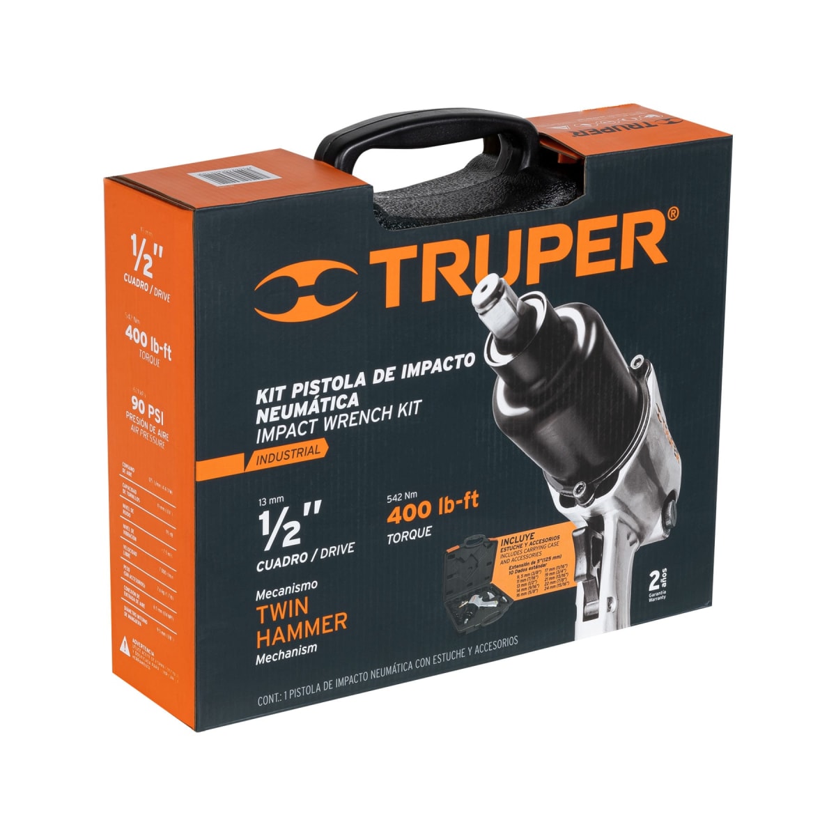 Kit de llave de impacto 1/2