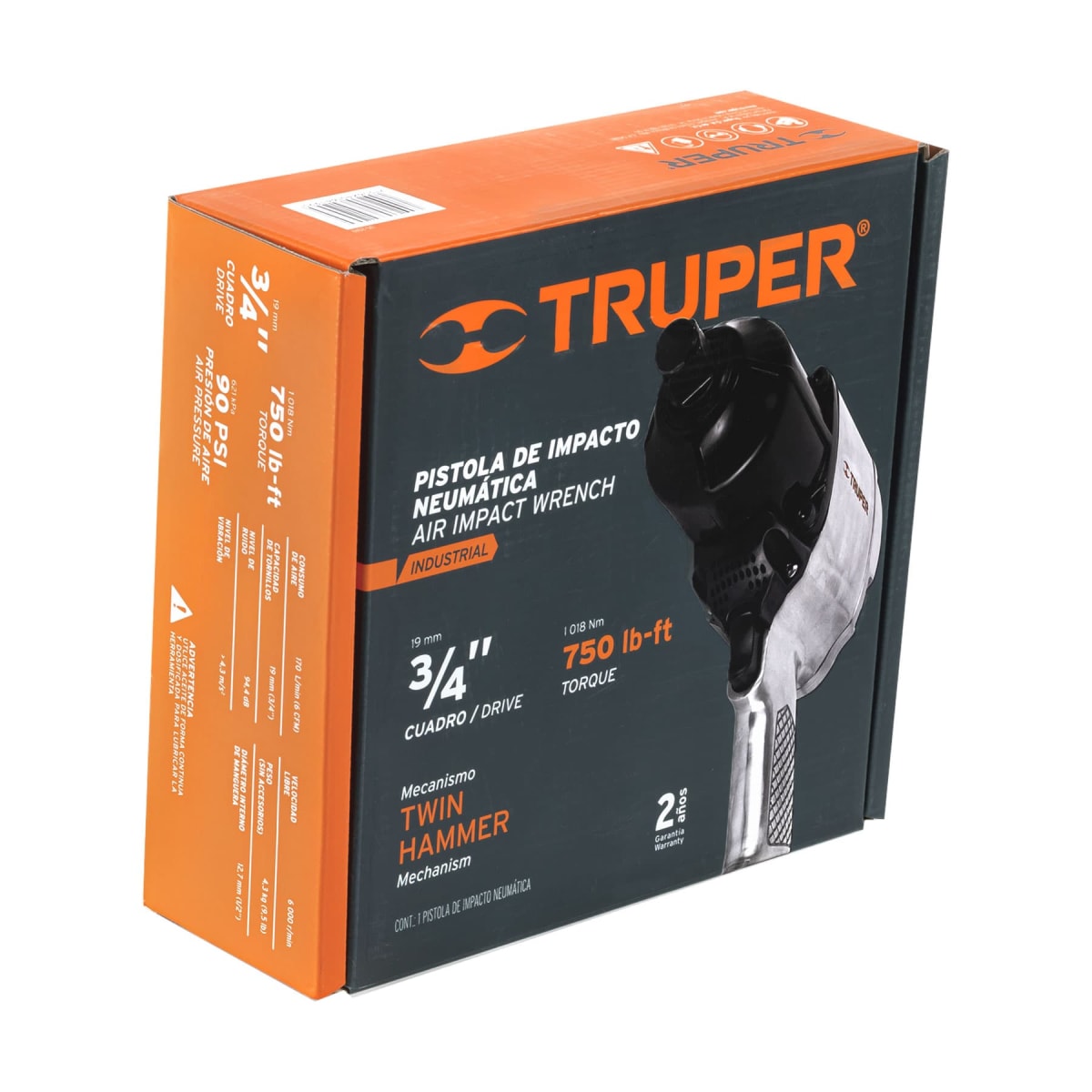 Llave neumática impacto industrial 3/4''. truper4