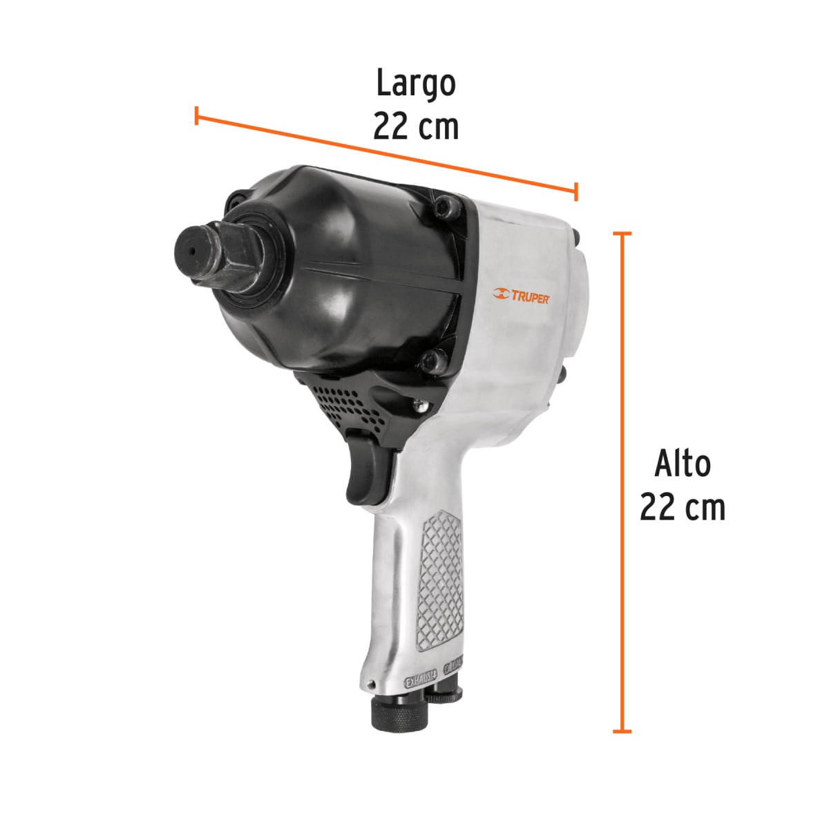 Combo compresora 50L + llave de impacto 3/4 con manguera de 10 metros Truper7