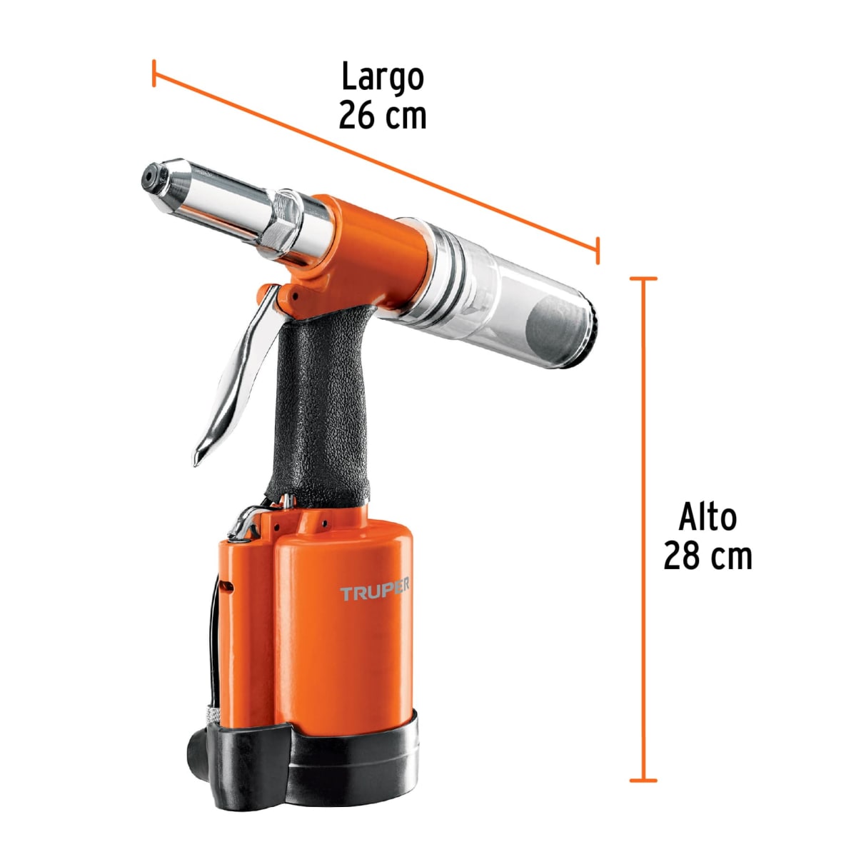 Kit Compresora 25 L , manguera 10m con Remachadora Nehumatica 3/16