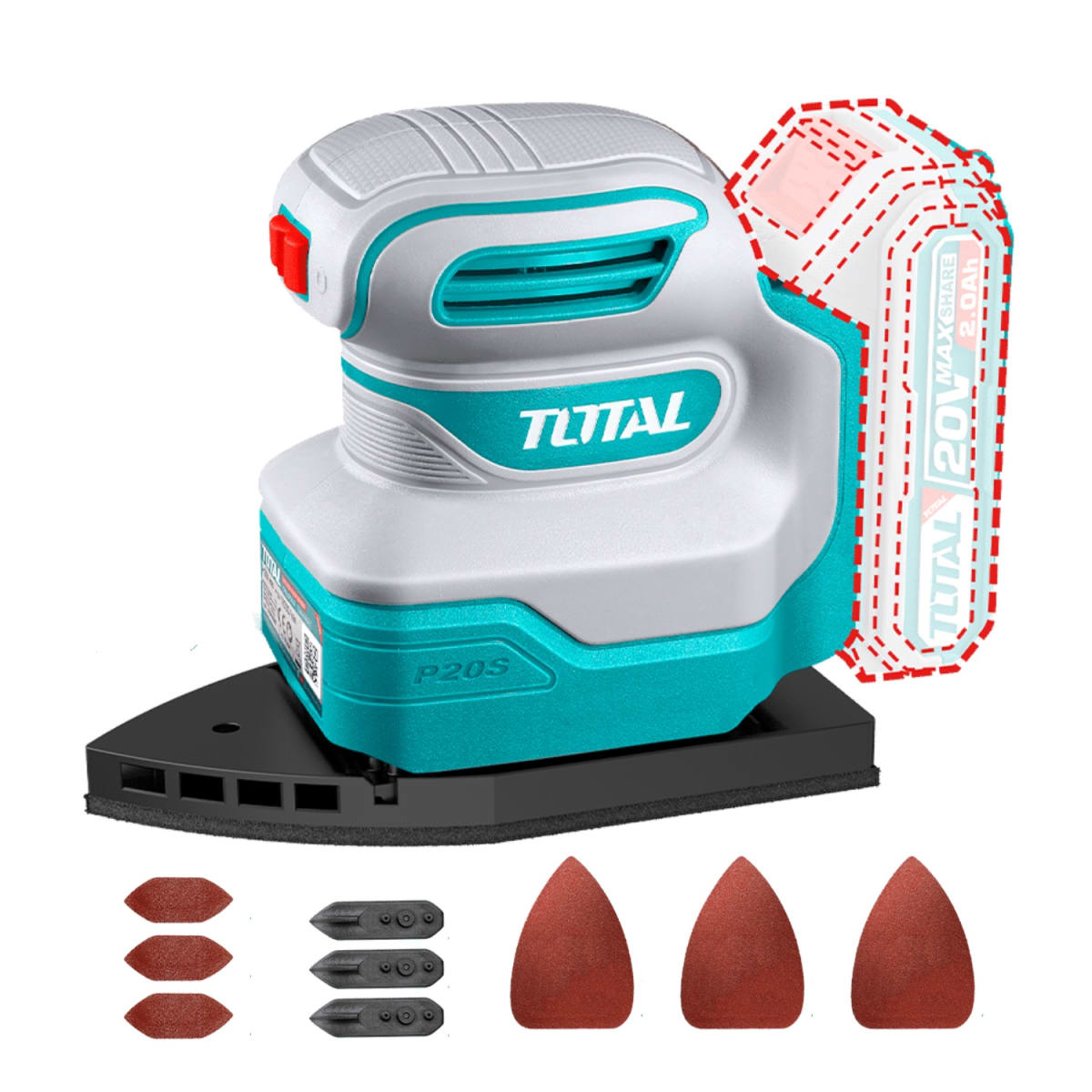 Lijadora de Palma 20v Total TPSLI20141