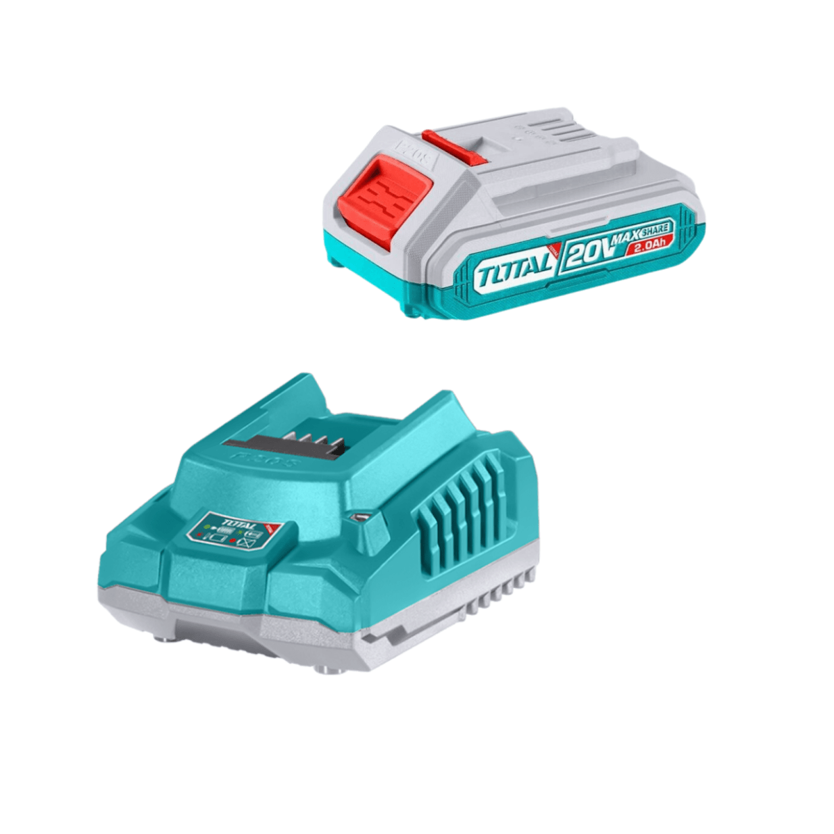 Desmalezadora para cortar ramas + cortasetos inalámbrico 20v total3