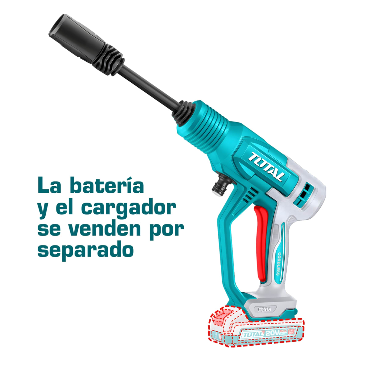 Hidrolavadora Inalámbrica (solo cabezal) 20v Total2