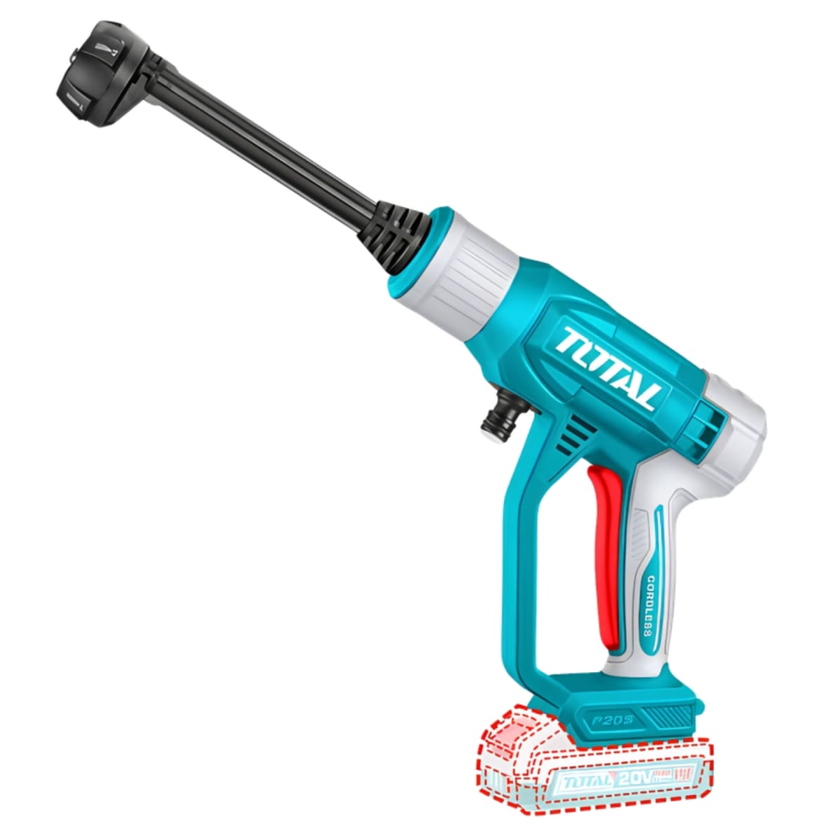 Hidrolavadora Inalambrica 20V 2ah + Cargador Total4