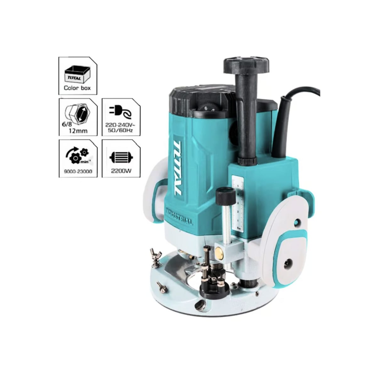 Ruteadora fresadora 2200w Industrial total4