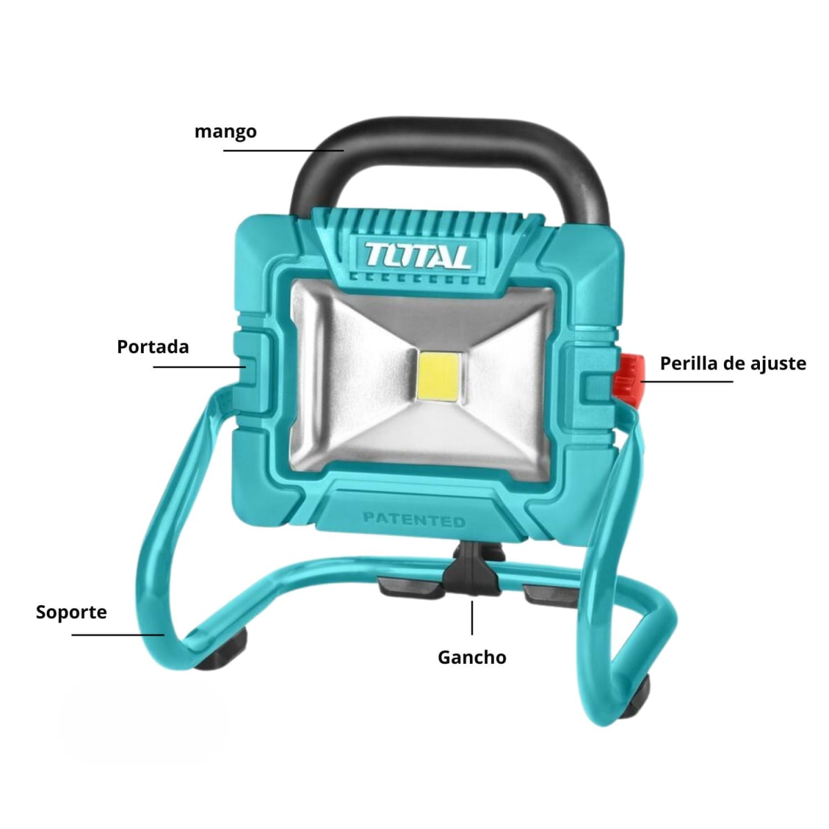 Lámpara de trabajo con batería Integrada3