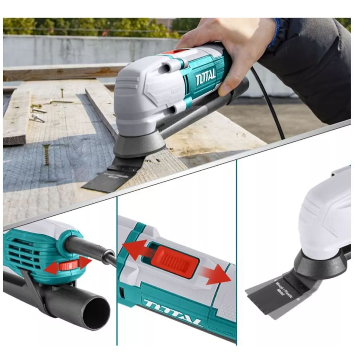 Calibrador Vernier 6'' Truper +Herramienta multifunción 300w Total8