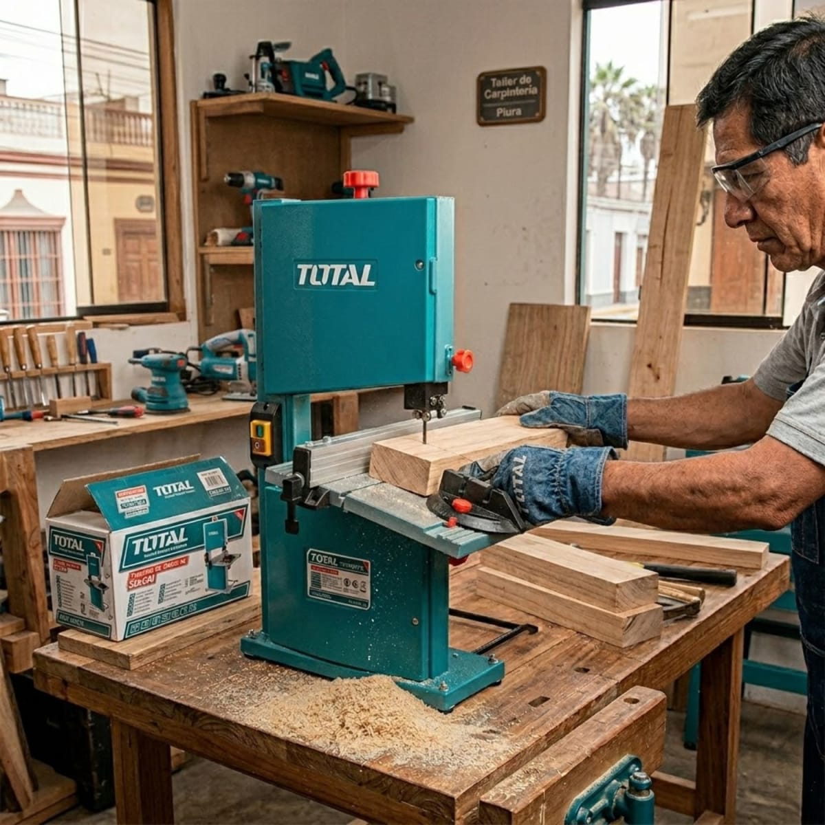 Sierra de cinta de banda 350w Industrial Total3