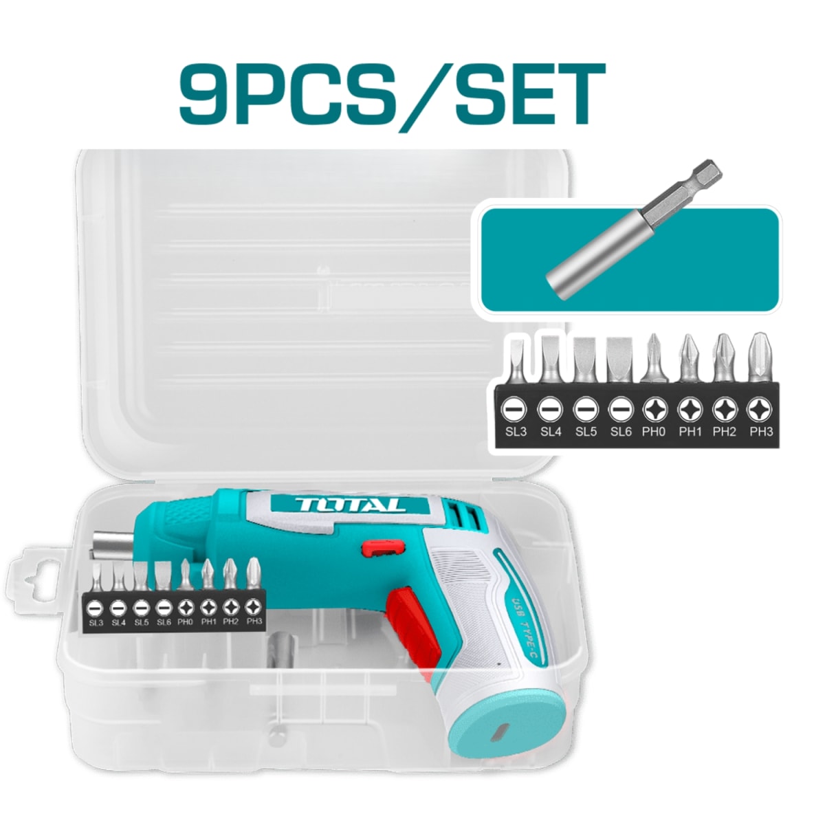 Destornillador Inalámbrico 4v 4nm Total3