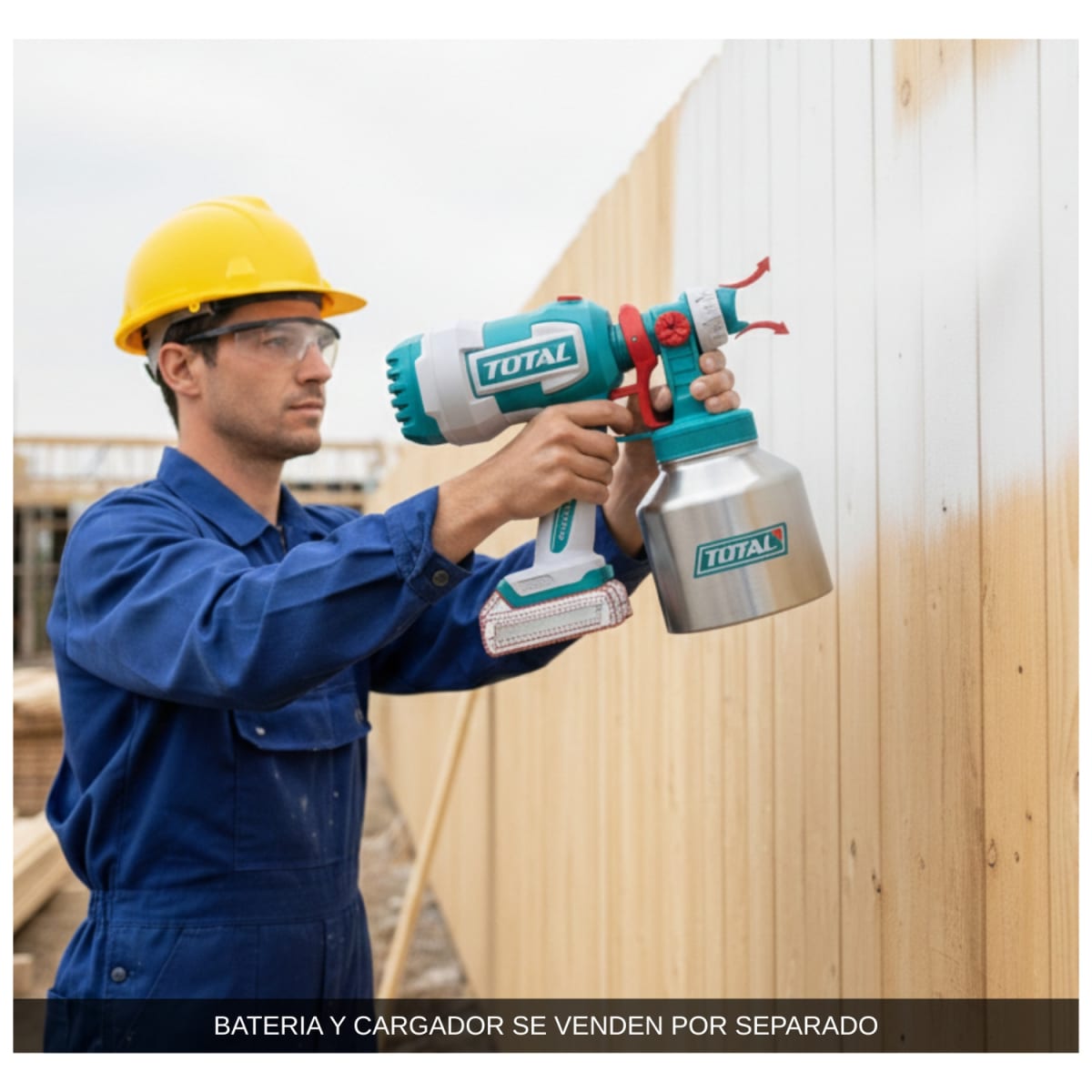 Pistola para pintar vaso de aluminio 20v Total5