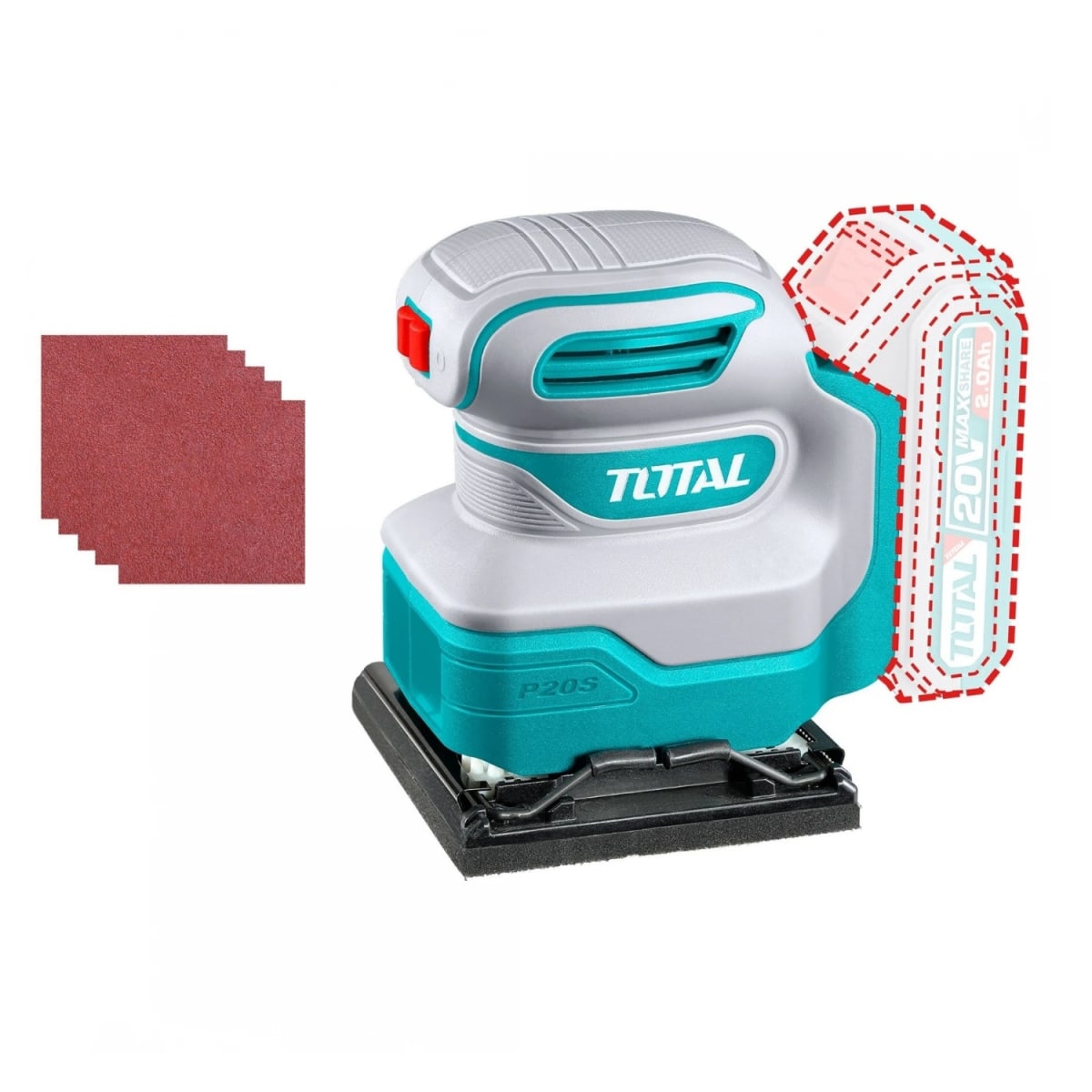 Combo Taladro 66nm + Lijadora + Sierra circular Industrial Total4