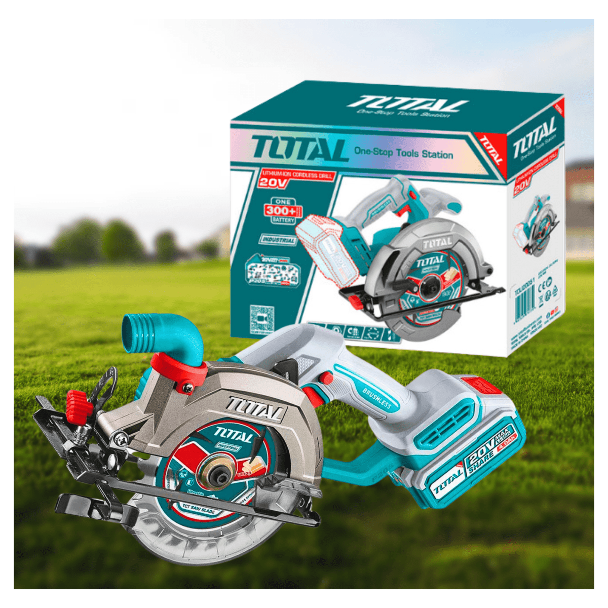 Sierra circular 20v incluye bateria 4ah y cargador Total6